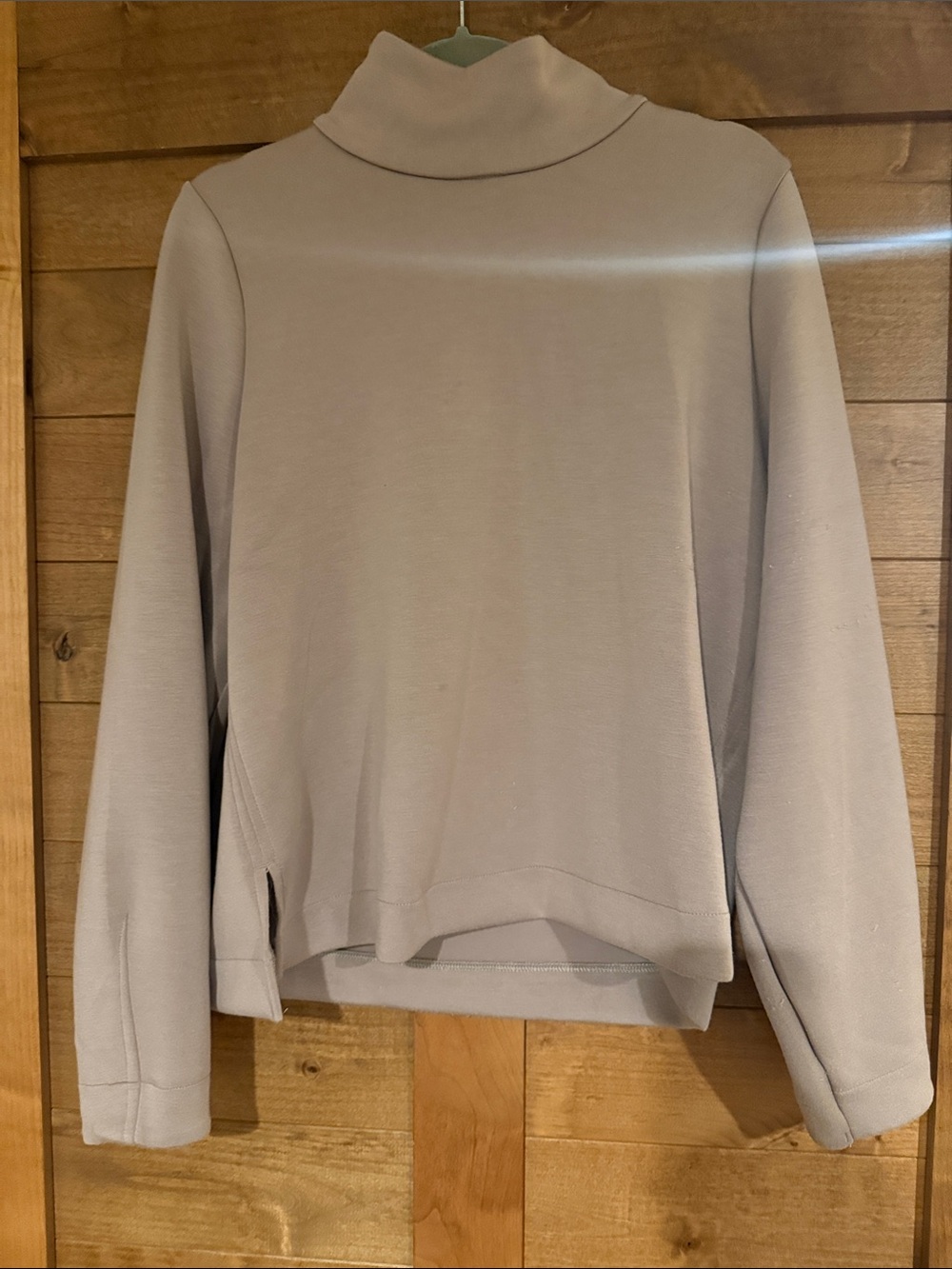 Spanx air easentials Women's Taupe Turtleneck Pullover Sweater